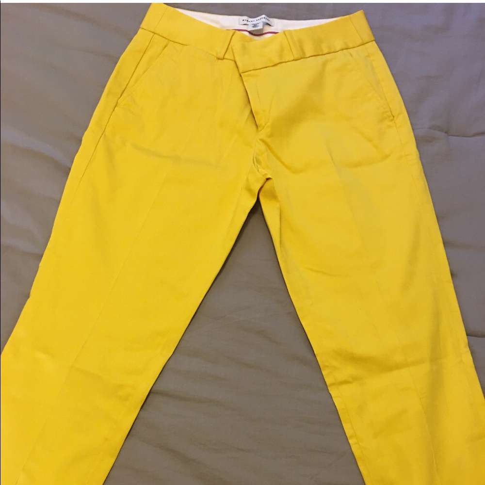 Yellow banana republic slacks